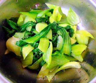 素炒香菇油菜的做法步骤：4