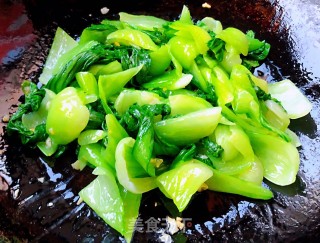 素炒香菇油菜的做法步骤：7
