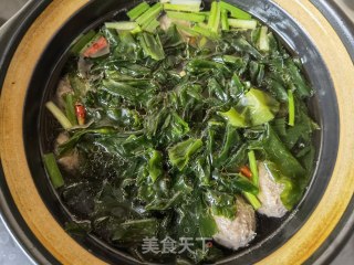 牛肉丸海带苗汤的做法步骤：9