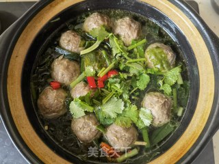 牛肉丸海带苗汤的做法步骤：12