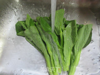 虾味球菜芯煮铁棍山药粉条的做法步骤：4