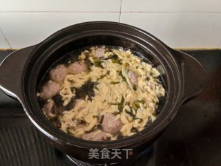 紫菜肉丸汤的做法步骤：12