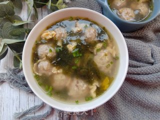 紫菜肉丸汤的做法步骤：14