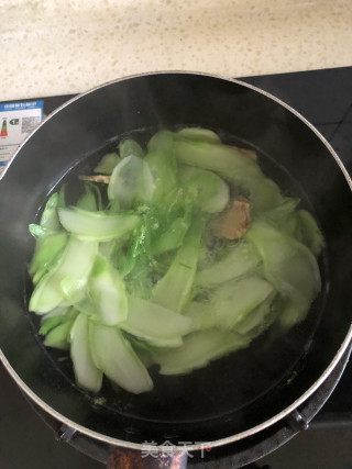 清水煮儿菜片的做法步骤：4