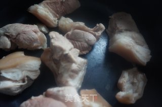 杏鲍菇烧肉无油炸原汁原味更健康的做法步骤：5