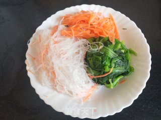 菠菜拌粉丝的做法步骤：5