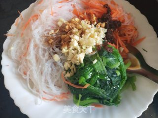 菠菜拌粉丝的做法步骤：6