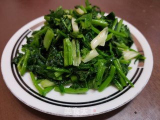 清炒油菜的做法步骤：6