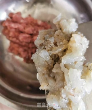香煎笋虾肉饼的做法步骤：4