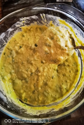 豌豆鲜虾松饼的做法步骤：6