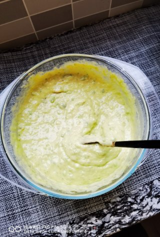 豌豆鲜虾松饼的做法步骤：17