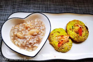 豌豆鲜虾松饼的做法步骤：25