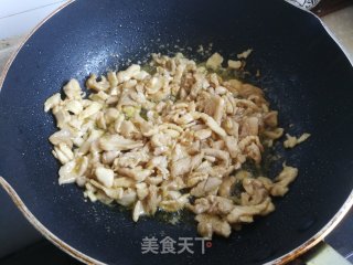 莴笋炒鸡肉的做法步骤：4