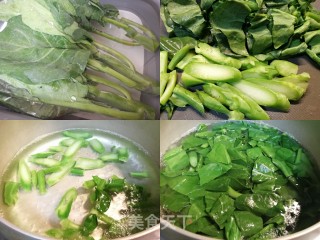碧绿鲜香超好吃～芥兰炒腊肠的做法步骤：2