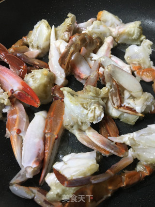 清炒蟹的做法步骤：8