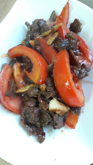 番茄炒牛肉的做法步骤：8