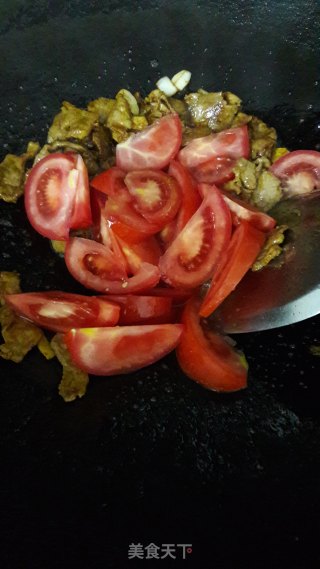 番茄炒猪肉的做法步骤：6