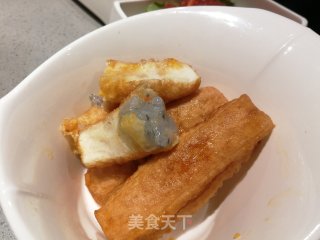 虾滑酿油条的做法步骤：3