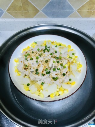 肉末淮山蒸玉米的做法步骤：4
