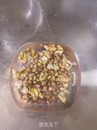 核桃豆浆的做法步骤：3