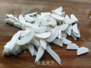 山药甜豆角炒虾仁的做法步骤：2