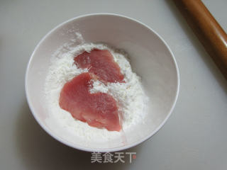 番茄炒捶肉的做法步骤：2
