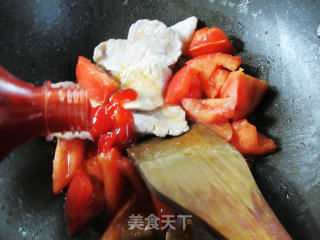 番茄炒捶肉的做法步骤：7