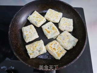 荠菜鸡蛋素春卷～低脂少油版的做法步骤：10