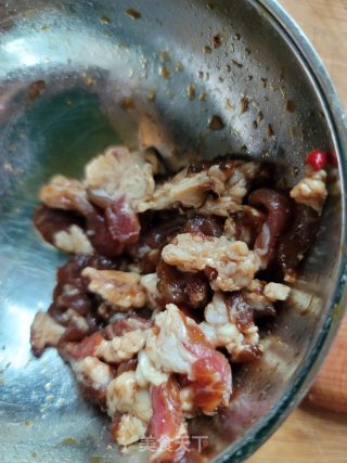 肉末炒芦蒿的做法步骤：3