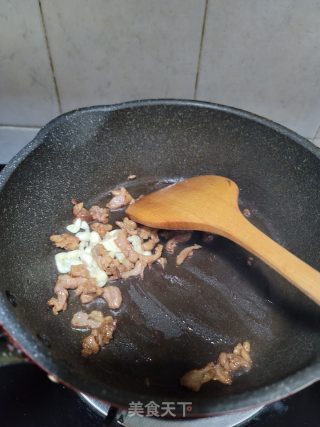 肉末炒芦蒿的做法步骤：5