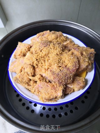 粉蒸排骨的做法步骤：8