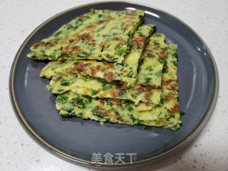韭菜煎饼的做法步骤：9