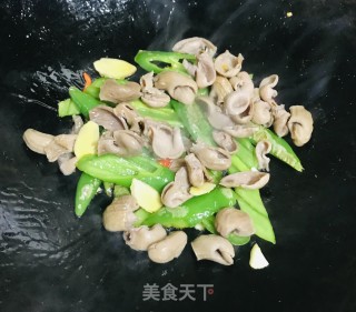 尖椒炒鱼肚的做法步骤：7
