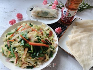 薄皮卷多彩，吃春卷咯！的做法步骤：11