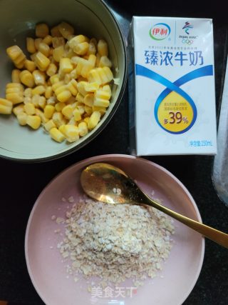 牛奶燕麦玉米粥的做法步骤：1