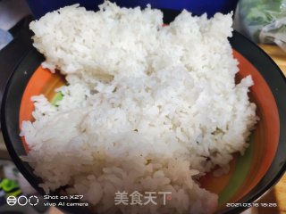 胡萝卜西蓝花炒饭的做法步骤：5