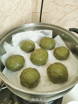 笋肉艾青团的做法步骤：9