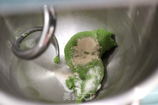 抹茶蜜豆吐司的做法步骤：3