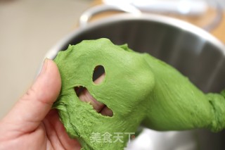 抹茶蜜豆吐司的做法步骤：4