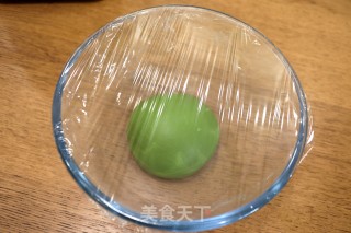 抹茶蜜豆吐司的做法步骤：6