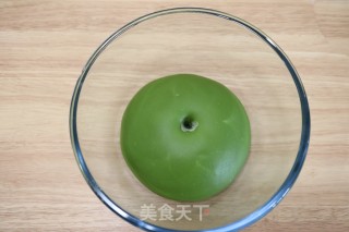 抹茶蜜豆吐司的做法步骤：7