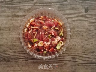 炒烤肉的做法步骤：5
