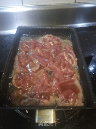 荷兰豆口菇炒牛肉片的做法步骤：4