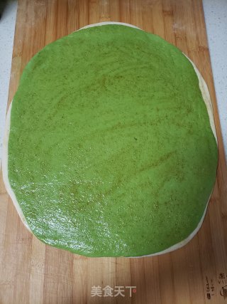 菠菜汁花卷的做法步骤：10