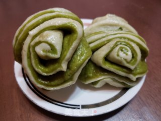 菠菜汁花卷的做法步骤：19