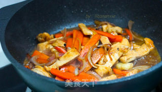 胡萝卜烧鸡胸肉的做法步骤：8