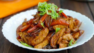 胡萝卜烧鸡胸肉的做法步骤：9