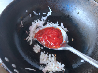 茄汁牛肉丸拌饭的做法步骤：4