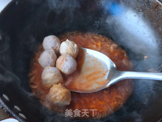 茄汁牛肉丸拌饭的做法步骤：6