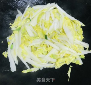 肉末粉丝炒娃娃菜的做法步骤：3